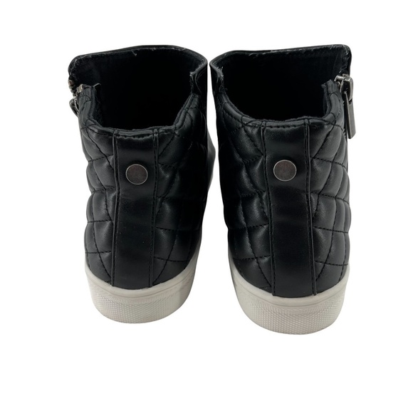 kidpik Black Zip Up High Top Sneakers Size 4 Girl's - Picture 8 of 9